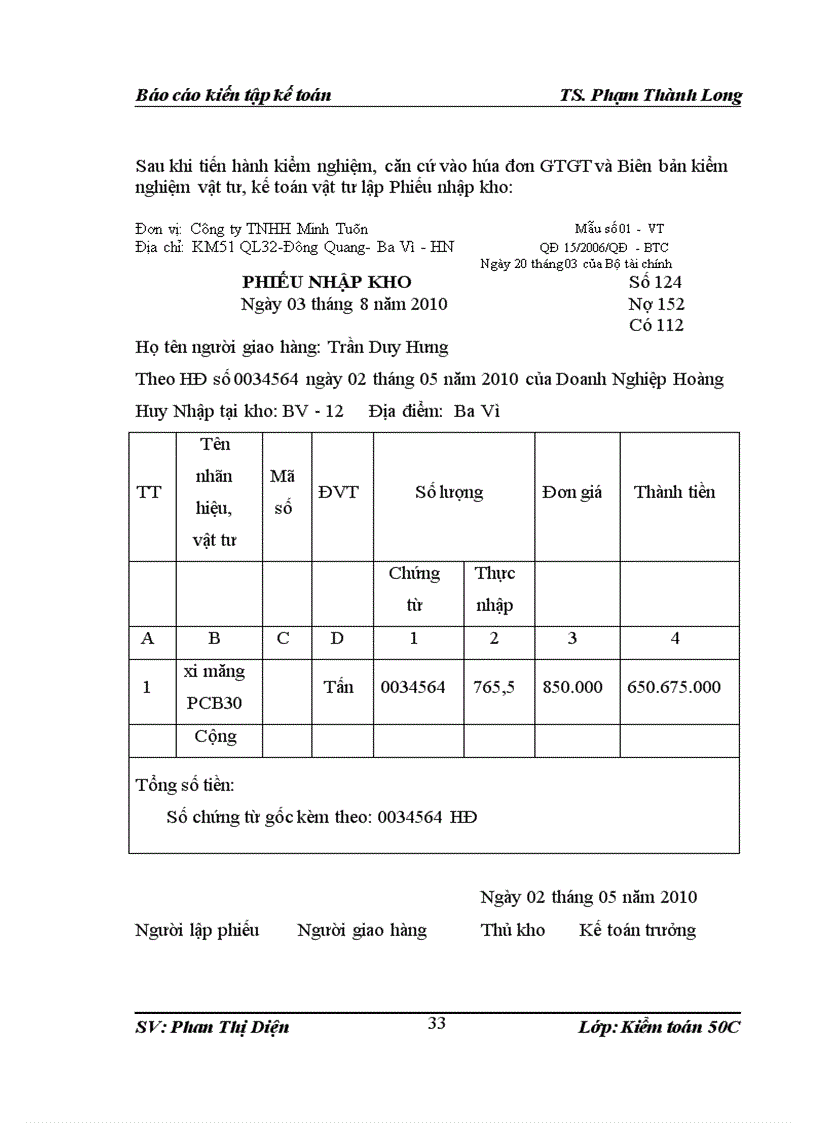 image for page Đánh giá thực trạng tổ chức kế toán tại Công Ty TNHH Minh Tuân và kiến nghị