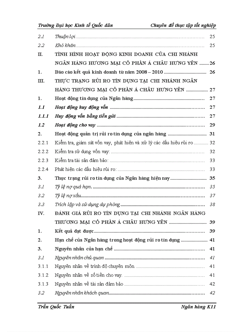 image for page Phòng ngừa và hạn chế rủi ro tín dụng tại Chi nhánh Ngân hàng thương mại cổ phần Á Châu tỉnh Hưng Yên 1