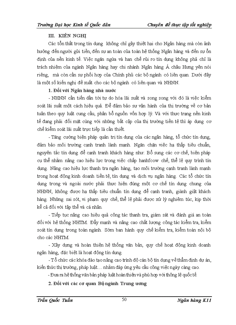 image for page Phòng ngừa và hạn chế rủi ro tín dụng tại Chi nhánh Ngân hàng thương mại cổ phần Á Châu tỉnh Hưng Yên 1