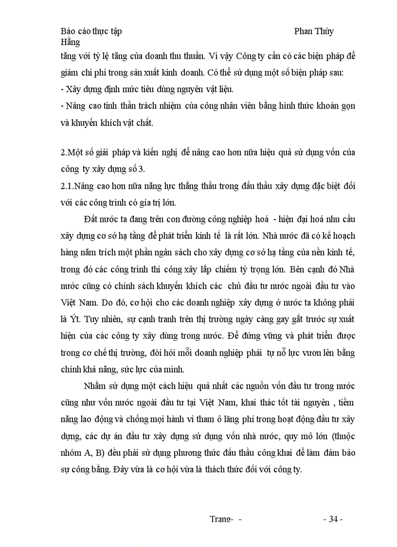 image for page Hoạt động và công tác quản lý vốn của Công ty Xây dựng số 3