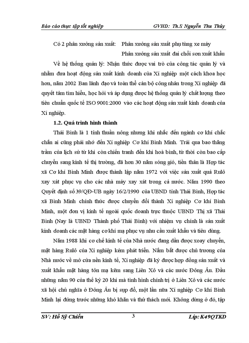 image for page Đánh giá các hoạt động quản trị Xí nghiệp cơ khí Bình Minh