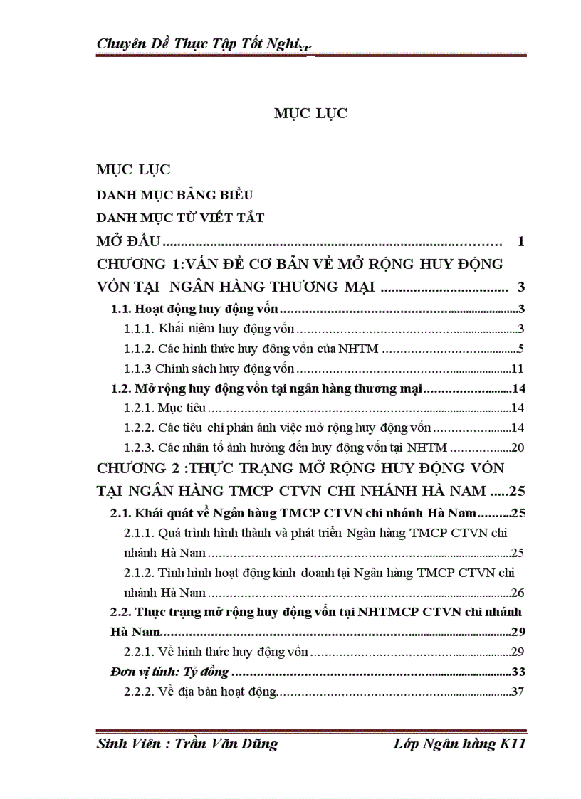 image for page Giải pháp Mở rộng huy động vốn tại Ngân hàng Thương Mại cổ phần công thương Việt Nam chi nhánh Hà Nam