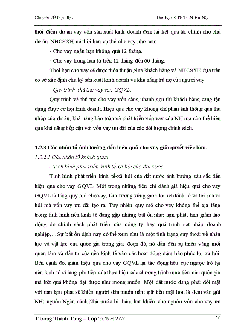 image for page Giải pháp nâng cao hiệu quả cho vay giải quyết việc làm của Phòng giao dịch Ngân hàng chính sách xã hội quận Hoàng Mai