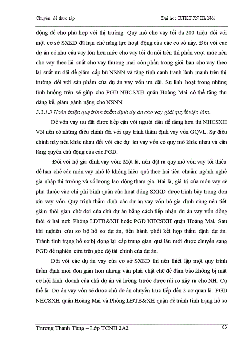 image for page Giải pháp nâng cao hiệu quả cho vay giải quyết việc làm của Phòng giao dịch Ngân hàng chính sách xã hội quận Hoàng Mai