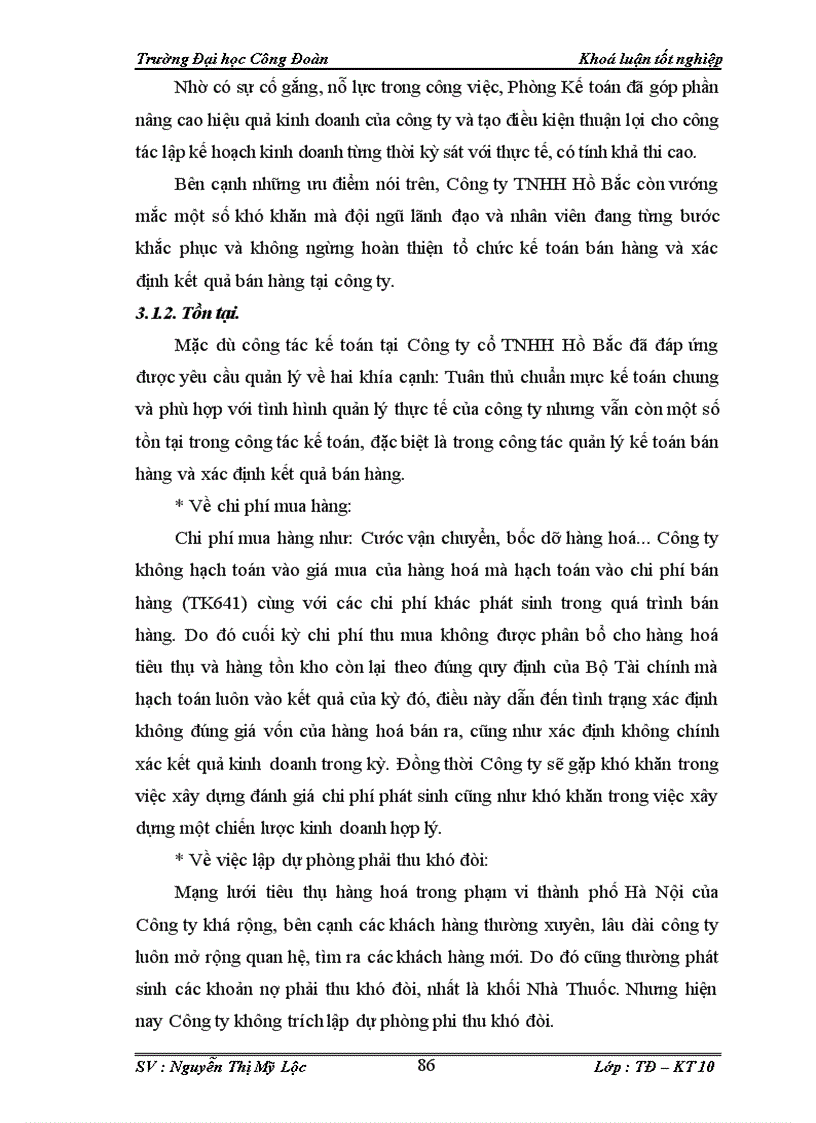 image for page Tổ chức kế toán bán hàng và xác định kết quả bán hàng tại Công ty TNHH Hồ Bắc