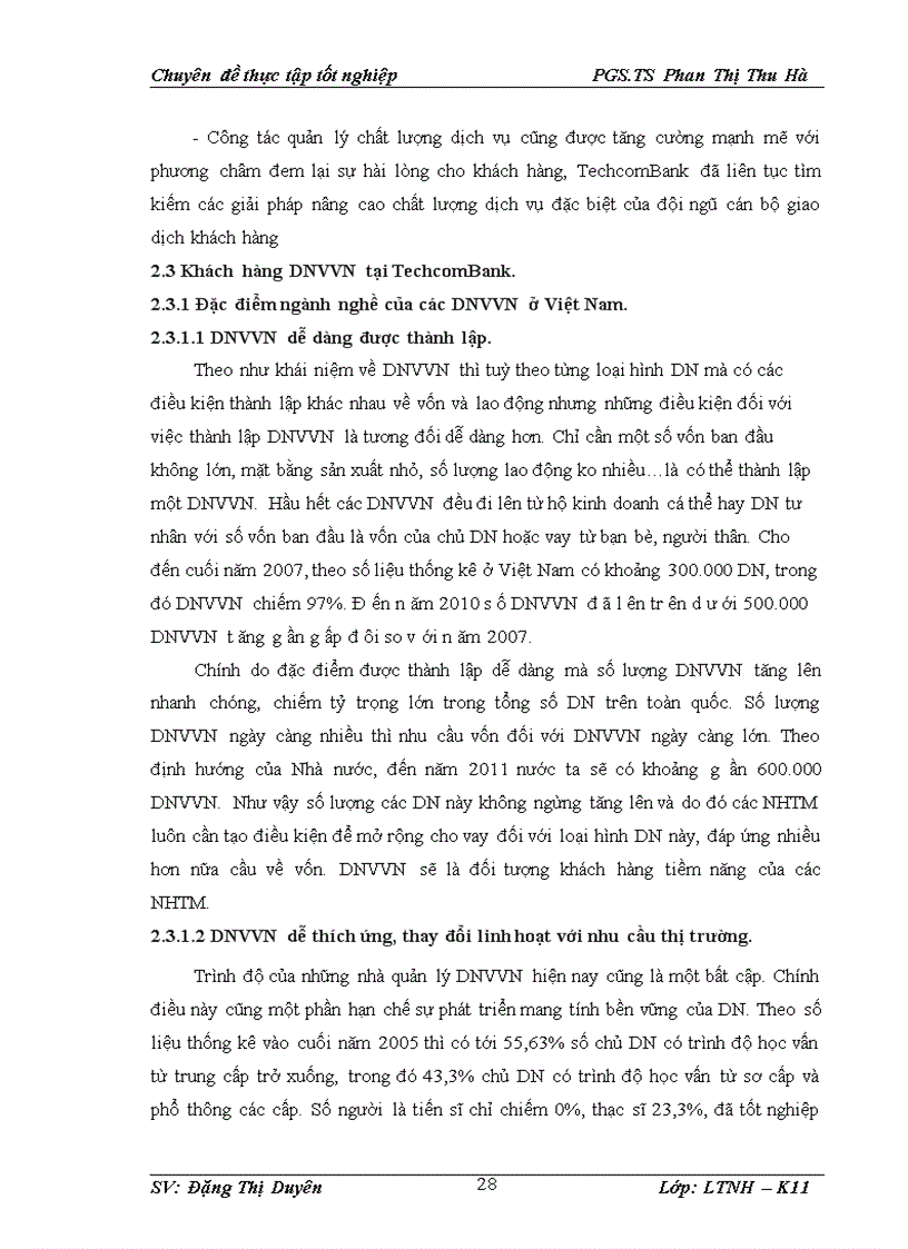 image for page Mở rộng tín dụng đối với DNVVN tại Techcombank 1