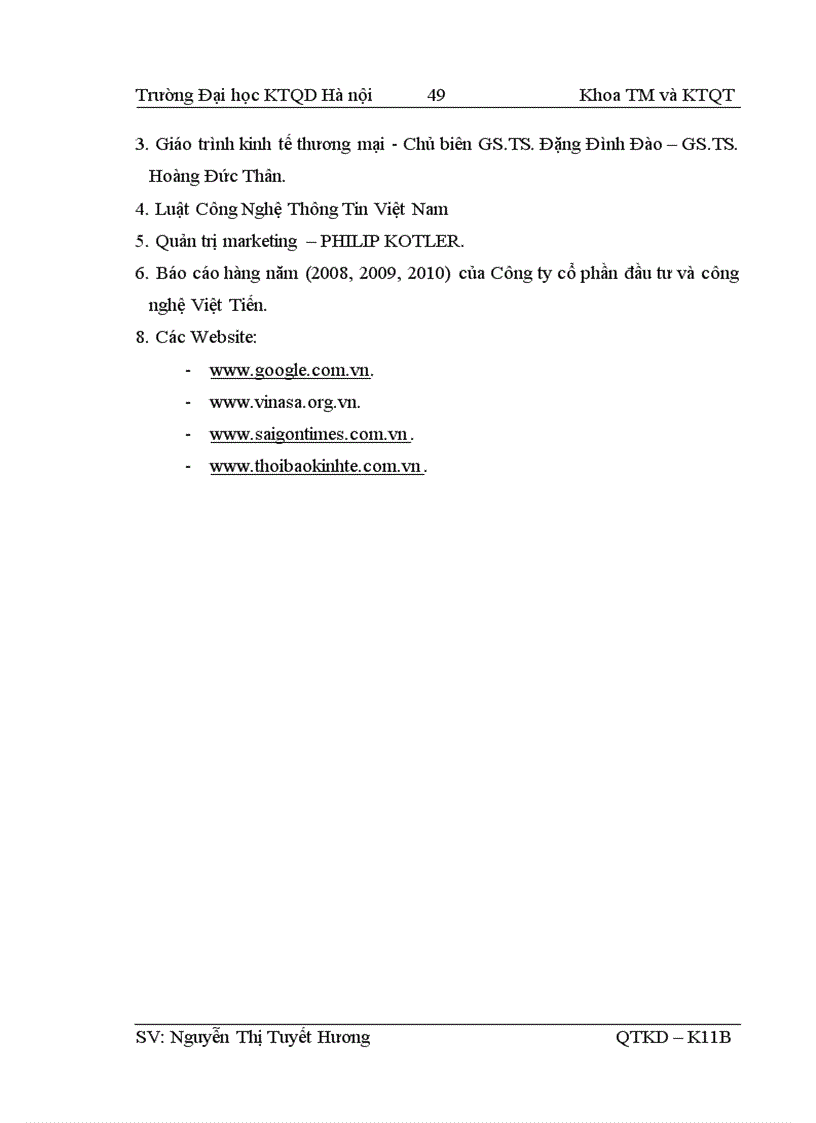 image for page Giải pháp phát triển khách hàng của Công ty cổ phần đầu tư và công nghệ Việt tiến VITEC