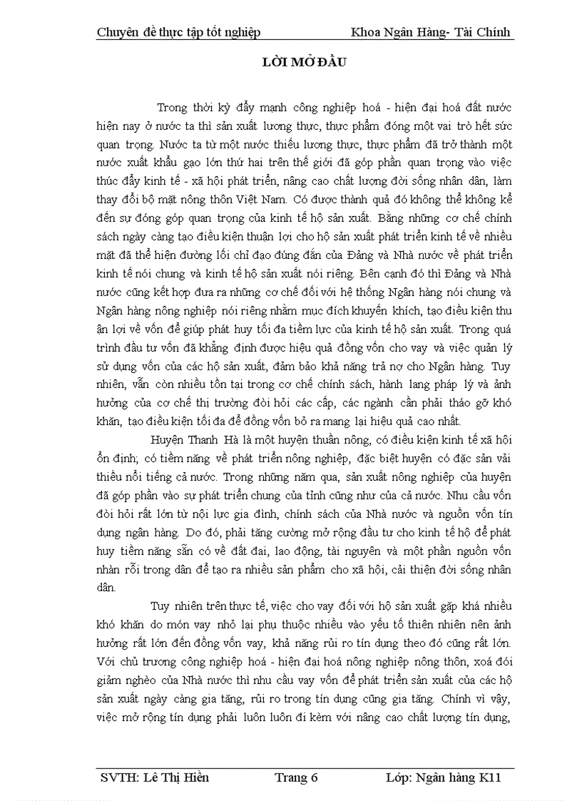 image for page Giải pháp nâng cao hiệu quả tín dụng đối với kinh tế hộ sản xuất tại Chi nhánh NHNo PTNT huyện Thanh Hà tỉnh Hải Dương 1