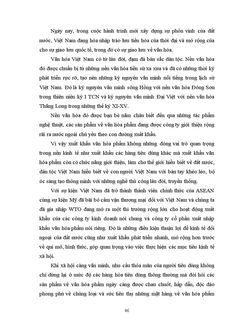 image for page Tình hình xuất khẩu các mặt hàng văn hóa phẩm của Công ty Cổ phần Xuất Nhập Khẩu Văn hóa phẩm trong thời gian qua