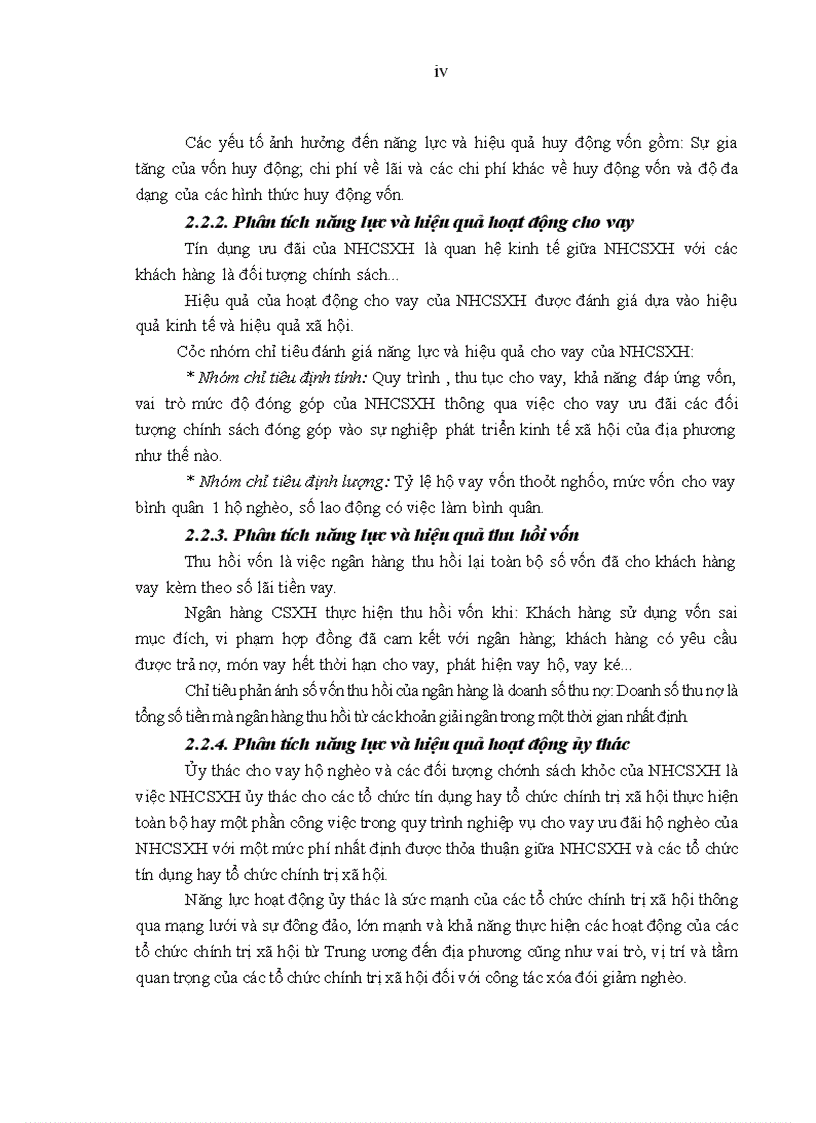 image for page Hoàn thiện phân tích năng lực và hiệu quả hoạt động tại Ngân hàng Chính sách xã hội Hà Tĩnh
