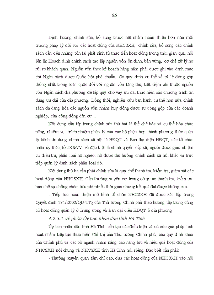 image for page Hoàn thiện phân tích năng lực và hiệu quả hoạt động tại Ngân hàng Chính sách xã hội Hà Tĩnh