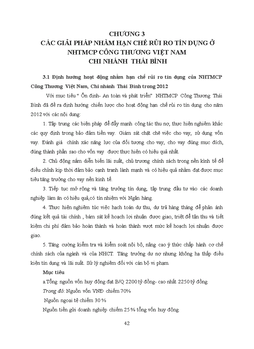 image for page Giải pháp hạn chế rủi ro tín dụng tại Ngân hàng TMCP Công Thương Việt Nam Chi nhánh Thái Bình 5