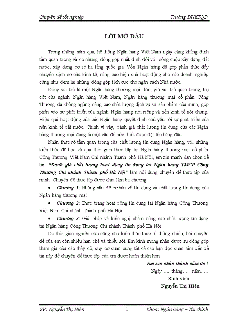image for page Đánh giá chất lượng hoạt động tín dụng tại Ngân hàng TMCP Công Thương Chi nhánh Thành phố Hà Nội 3