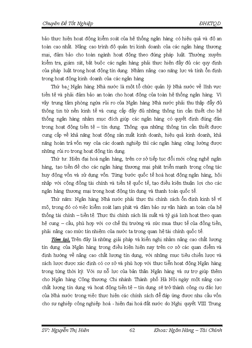 image for page Đánh giá chất lượng hoạt động tín dụng tại Ngân hàng TMCP Công Thương Chi nhánh Thành phố Hà Nội 3