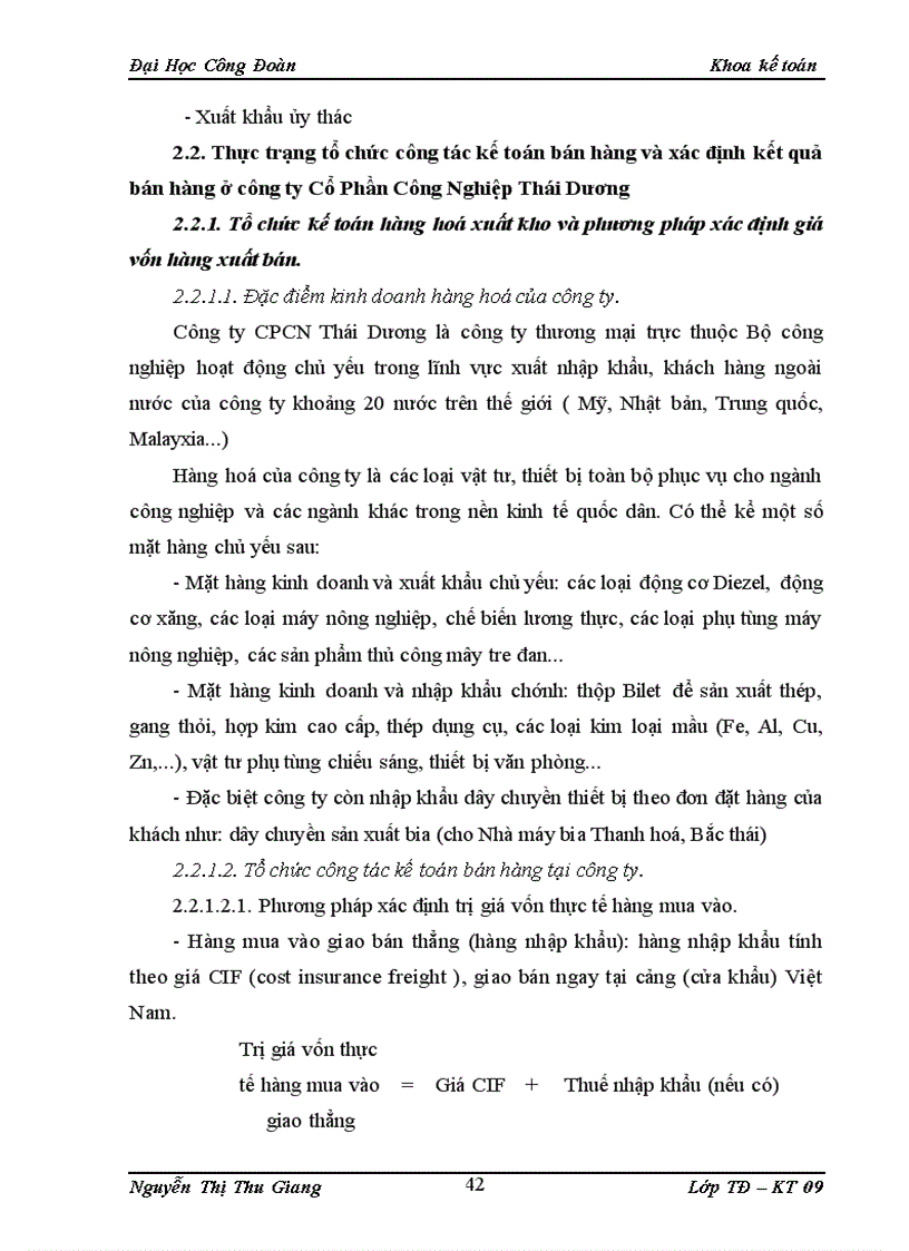 image for page Hoàn thiện kế toán bán hàng và xác định kết quả bán hàng ở công ty Cổ Phần Công Nghiệp Thái Dương