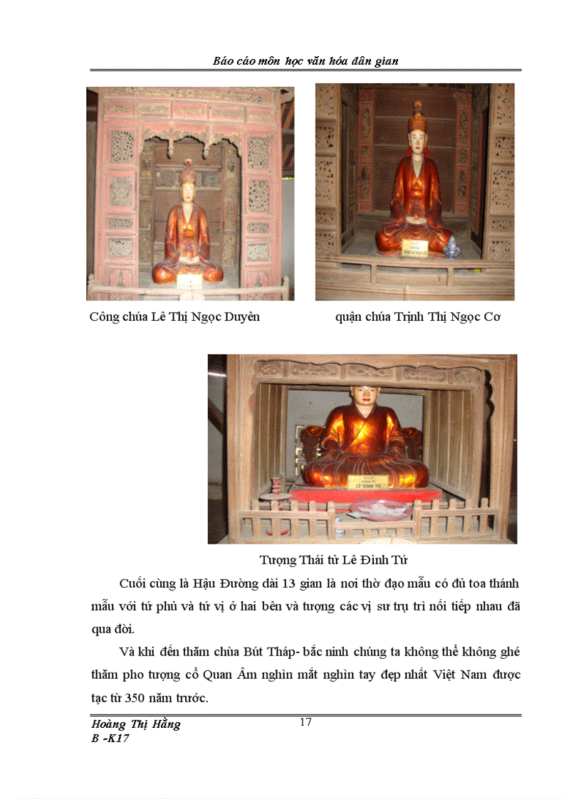 image for page Đặc điểm kiến trúc và hệ thống tượng Phật chùa Bút Tháp Bắc Ninh