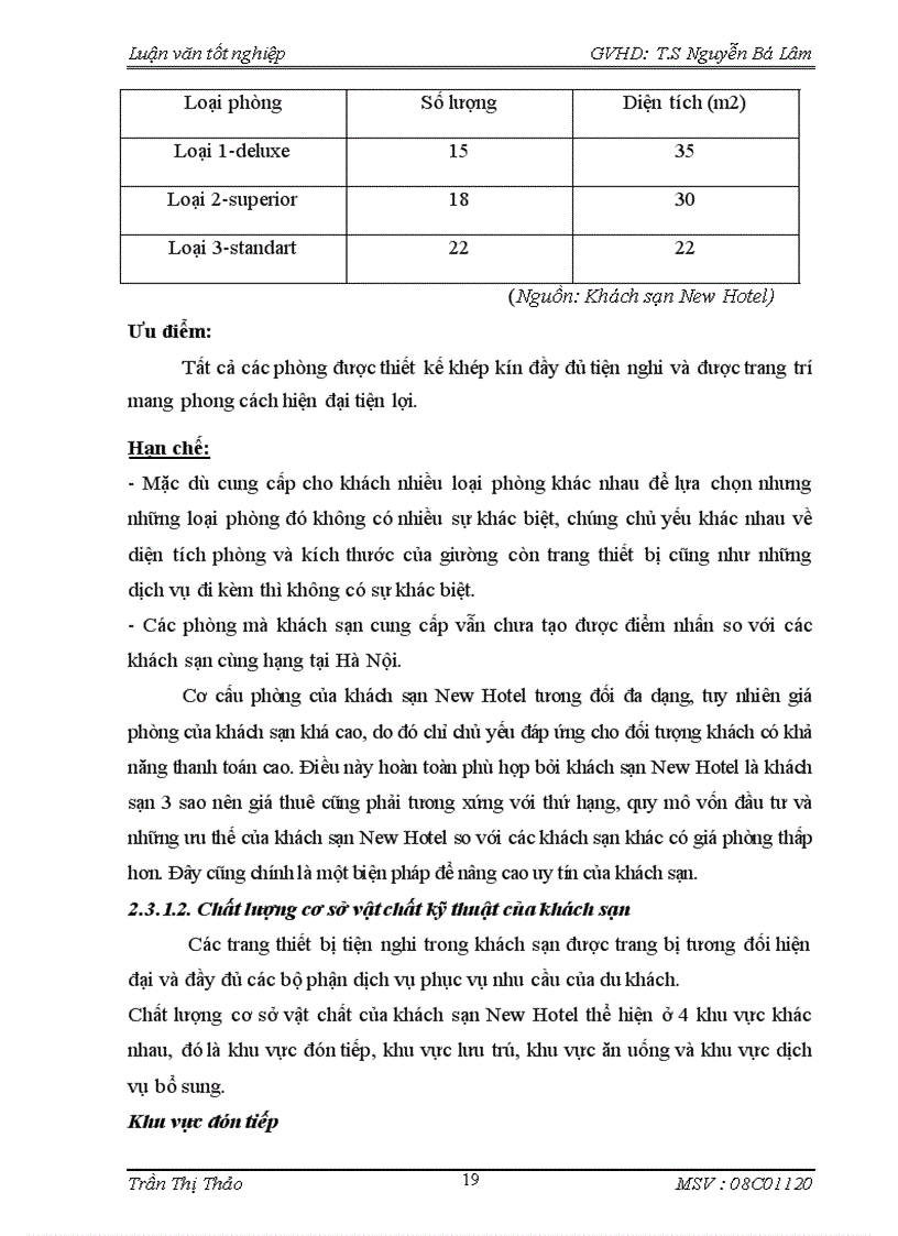 image for page Thực trạng và giải pháp nhằm nâng cao dịch vụ tại khách sạn New Hotel