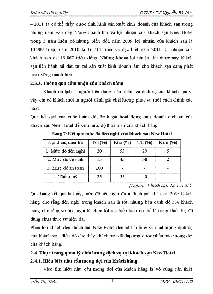 image for page Thực trạng và giải pháp nhằm nâng cao dịch vụ tại khách sạn New Hotel