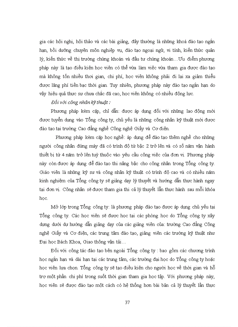 image for page Cải tiến hoạt động đào tạo nguồn nhân lực tại Tổng công ty giấy Việt Nam