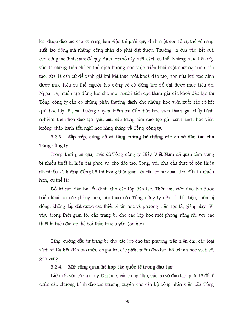 image for page Cải tiến hoạt động đào tạo nguồn nhân lực tại Tổng công ty giấy Việt Nam