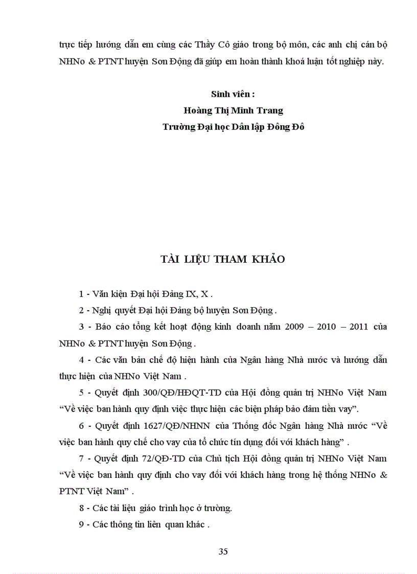 image for page Kế toán cho vay hộ sản xuất tại NHNo PTNT huyện Sơn Động