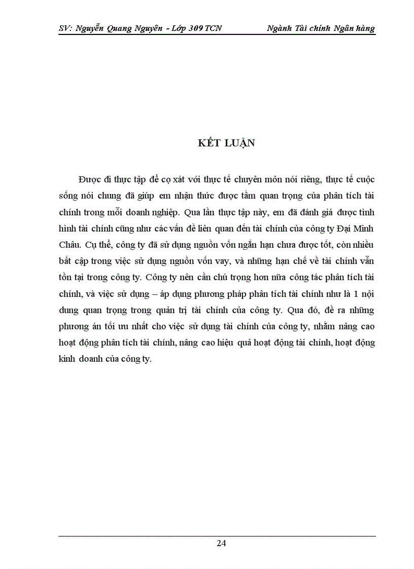 image for page Nâng cao hiệu quả hoạt động tài chính tại công ty cổ phần Đại Minh Châu