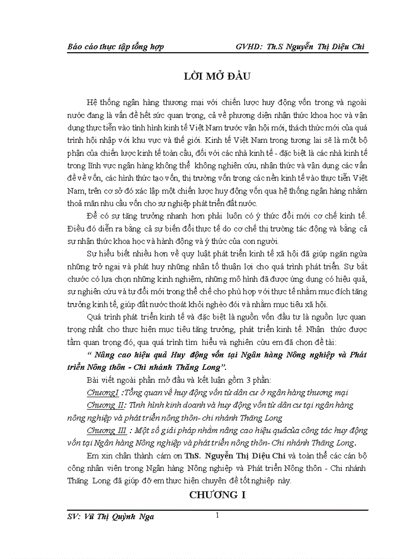 image for page Nâng cao hiệu quả Huy động vốn tại Ngân hàng Nông nghiệp và Phát triển Nông thôn Chi nhánh Thăng Long