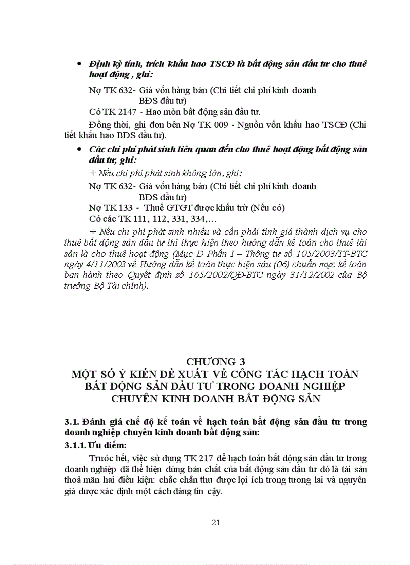 image for page Bàn về hạch toán bất động sản đầu tư trong doanh nghiệp chuyên kinh doanh bất động sản hiện nay