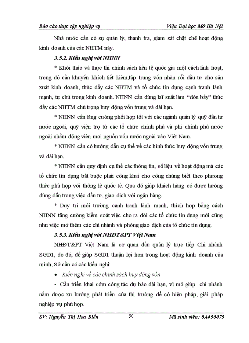 image for page Giải pháp tăng cường huy động vốn tại Chi nhánh Sở giao dịch 1 Ngân hàng Đầu tư và Phát triển Việt Nam 1