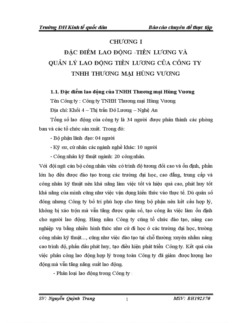 image for page Hoàn thiện kế toán tiền lương và các khoản trích theo lương tại TNHH Thương mại Hùng Vương