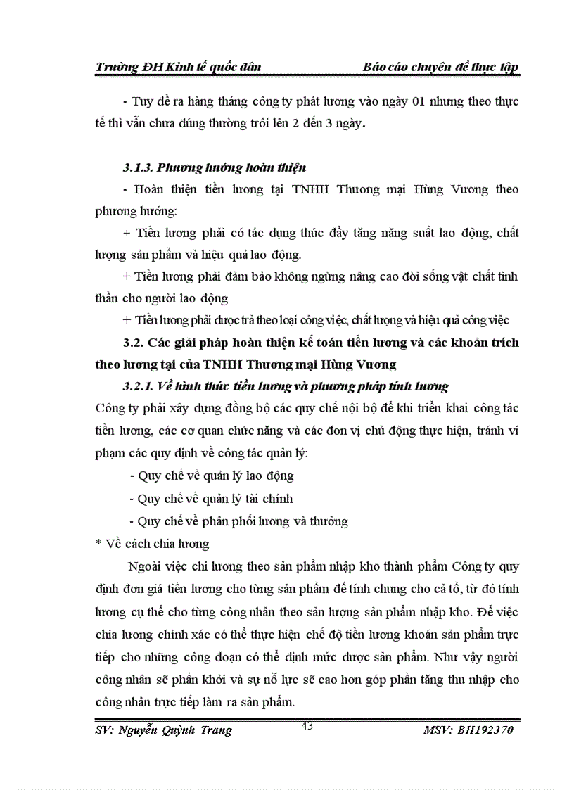 image for page Hoàn thiện kế toán tiền lương và các khoản trích theo lương tại TNHH Thương mại Hùng Vương