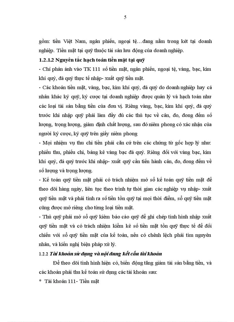 image for page Kế toán vốn bằng tiền tại Công ty TNHH XNK Văn Minh