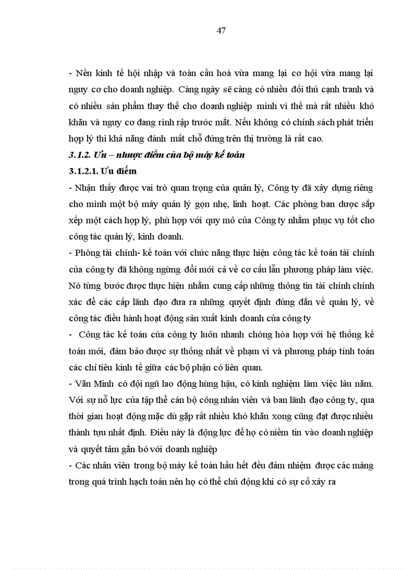 image for page Kế toán vốn bằng tiền tại Công ty TNHH XNK Văn Minh