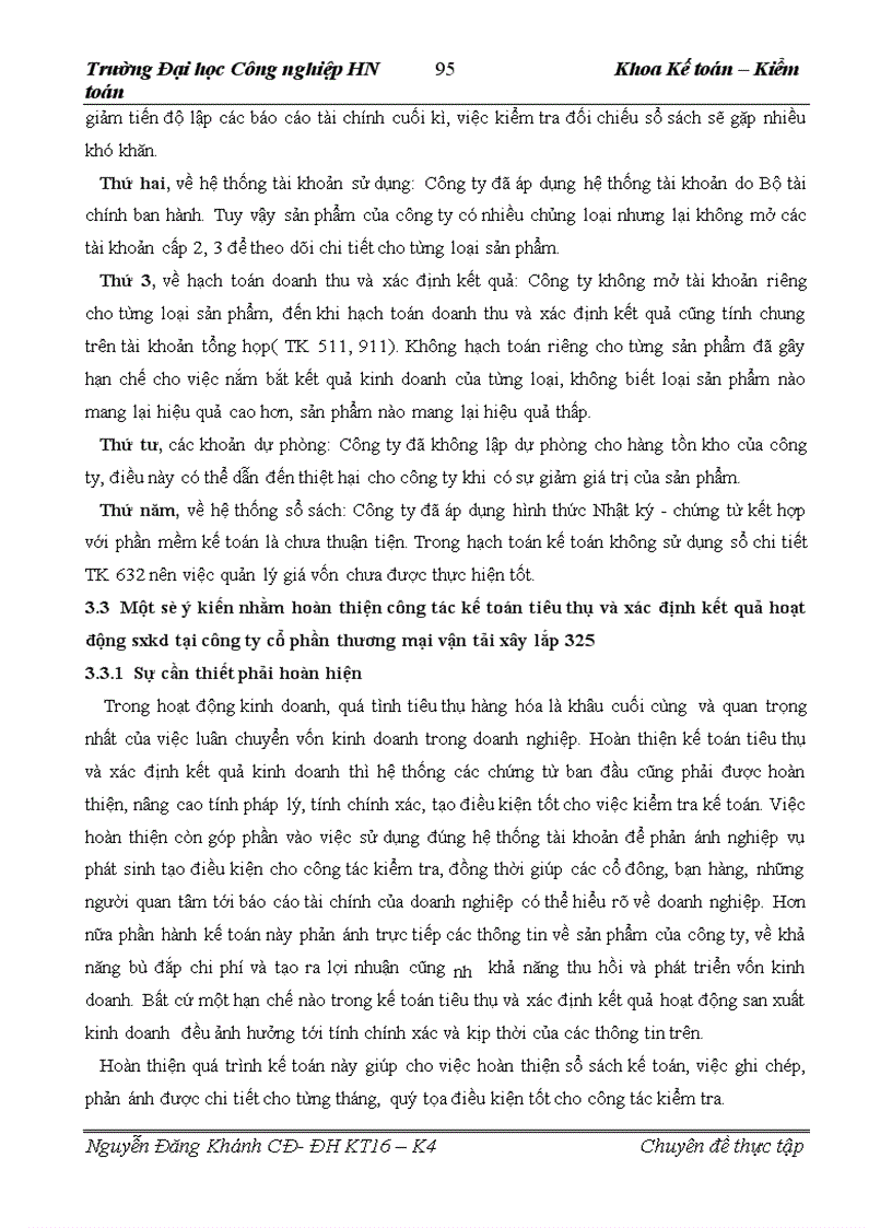 image for page Hoàn thiện kế toán bán hàng và xác định kết quả kinh doanh trong công ty Cổ phần thương mại vận tải xây lắp 325