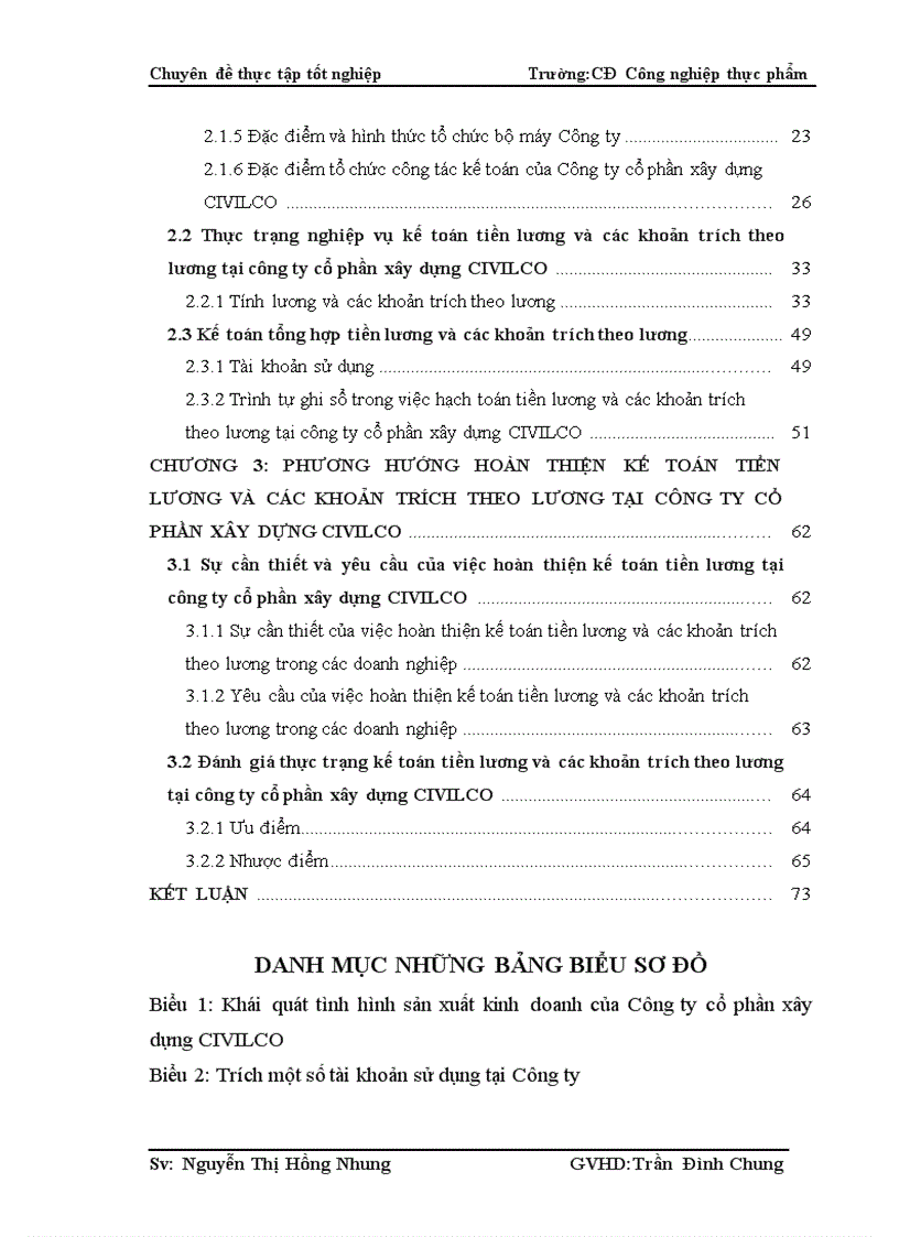 image for page Hoàn thiện công tác kế toán tiền lương và các khoản trích theo lương tại Công ty cổ phần xây dựng CIVILCO
