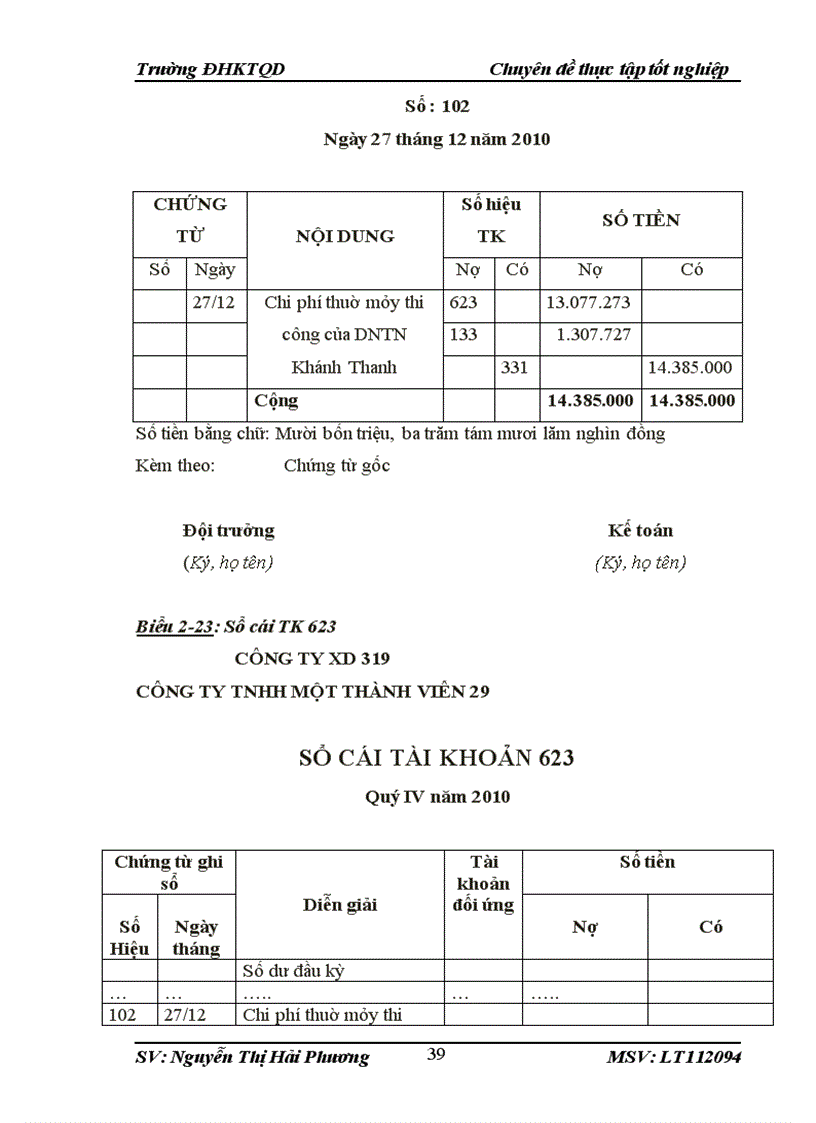 image for page Kế toán tập hợp chi phí sản xuất và tính giá thành sản phẩm tại Công ty TNHH một thành viên 29 Tổng Công ty xây dựng 319