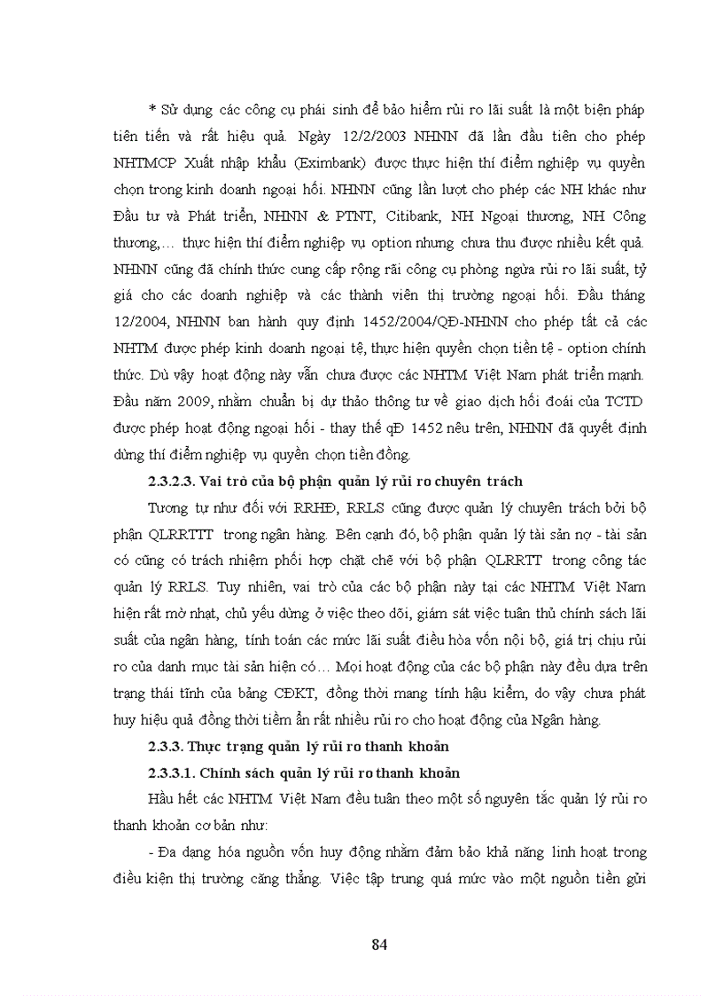 image for page Phương pháp quản trị rủi ro thị trường tại các NHTM Việt Nam