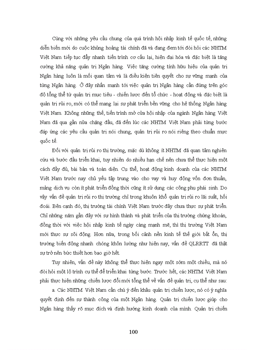 image for page Phương pháp quản trị rủi ro thị trường tại các NHTM Việt Nam