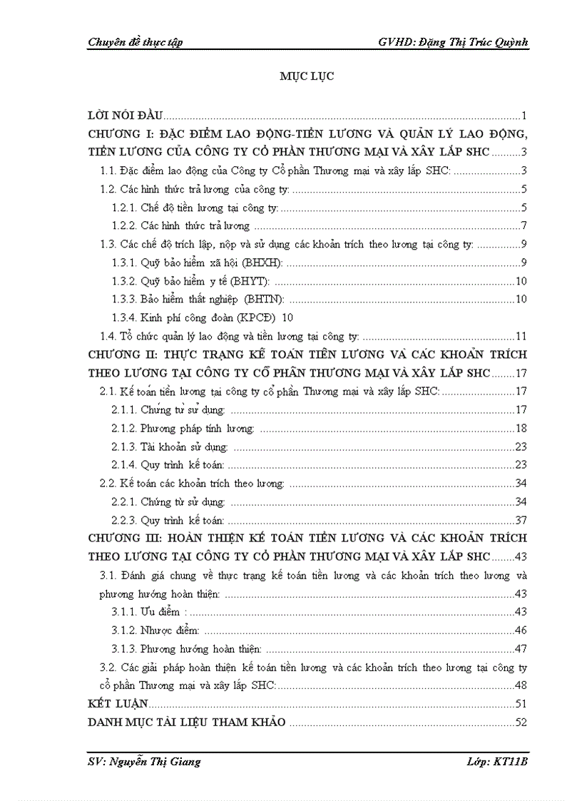 image for page Hoàn thiện kế toán tiền lương và các khoản trích theo lương tại Công ty Cổ phần Thương mại và xây lắp SHC