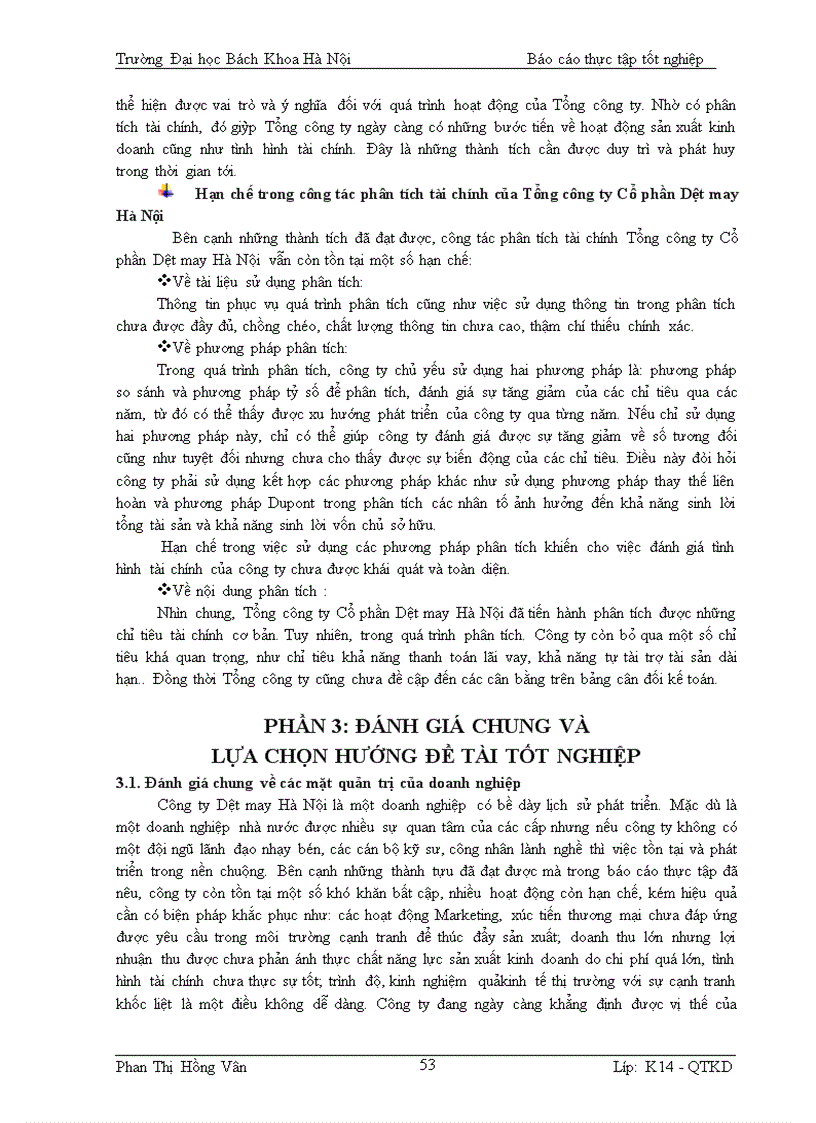 image for page Báo cáo thực tập tốt nghiệp tại Công ty Cổ Phần Dệt may Hà Nội