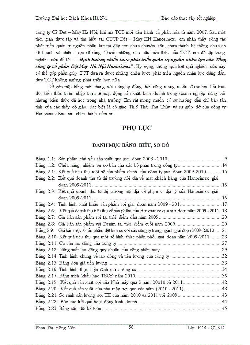 image for page Báo cáo thực tập tốt nghiệp tại Công ty Cổ Phần Dệt may Hà Nội