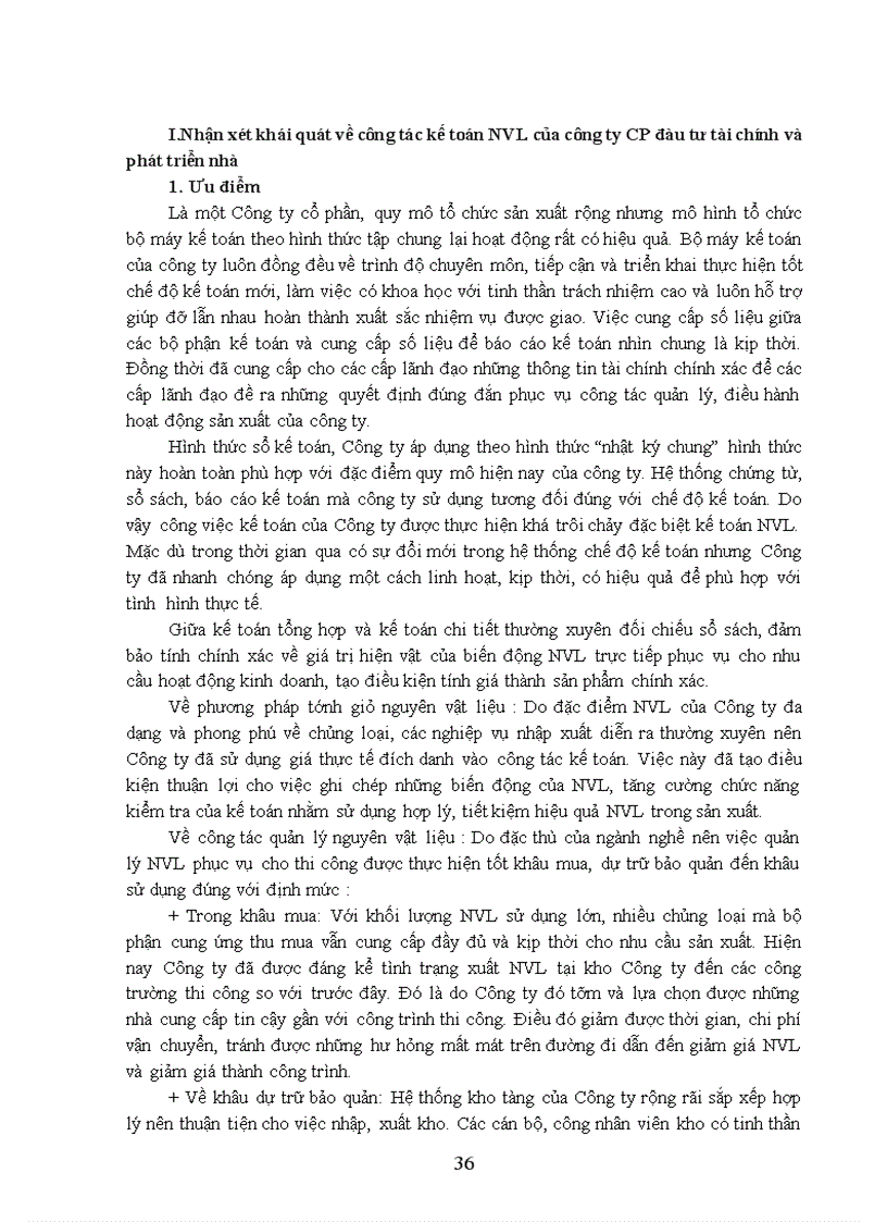 image for page Thực trạng công tác kế toán nguyên vật liệu tại công ty CP Đầu tư tài chính và phát triển nhà