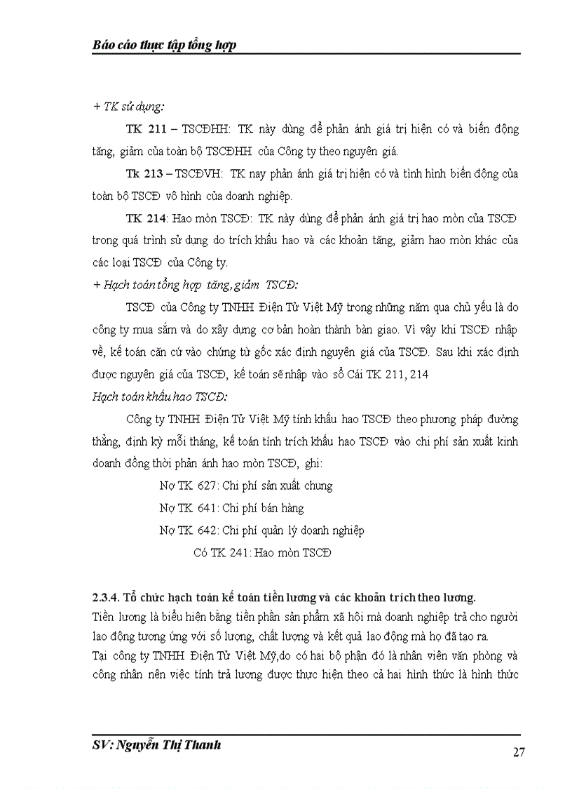 image for page Một số đánh giá về tình hình tổ chức hạch toán kế toán tại công ty TNHH ĐIỆN TỬ VIỆT MỸ