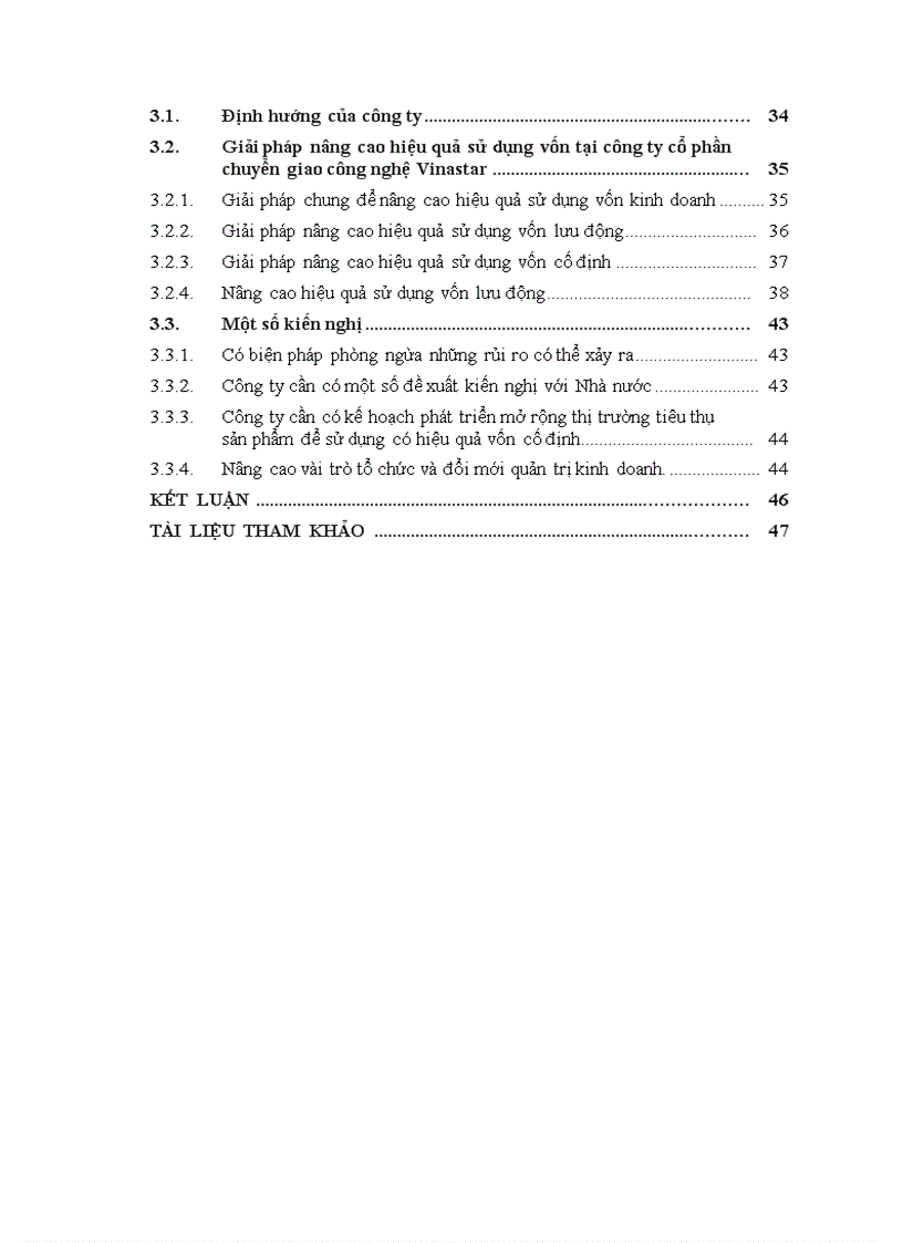 image for page Nâng cao hiệu quả sử dụng vốn của Công ty cổ phần chuyển giao công nghệ Vinastar