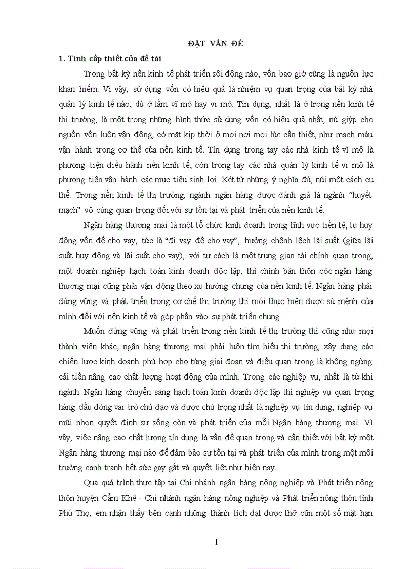 image for page Một số giải pháp nhằm nâng cao hiệu quả tín dụng tại Chi nhánh NHNo PTNT huyện Cẩm Khê Chi nhánh NHNO PTNT tỉnh Phú Thọ