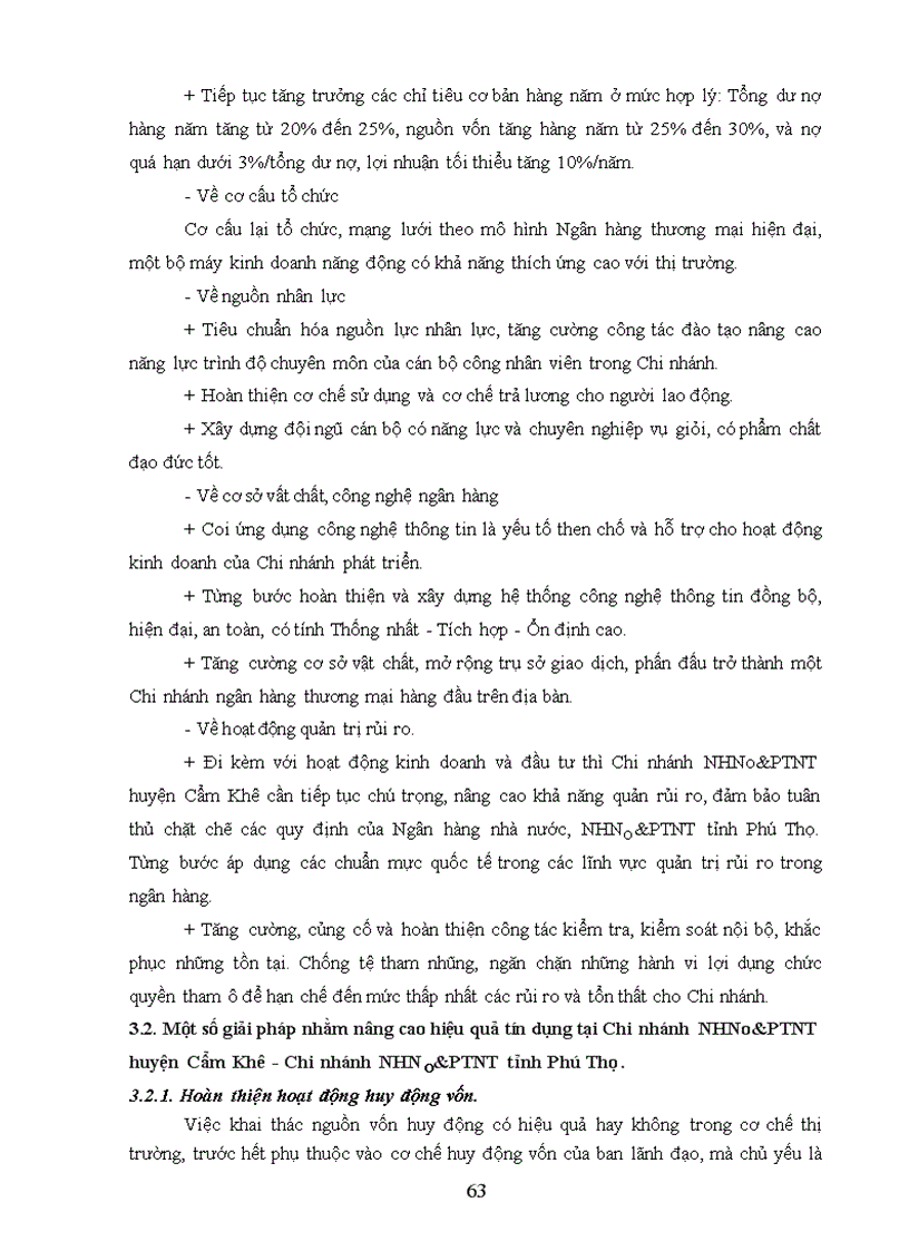 image for page Một số giải pháp nhằm nâng cao hiệu quả tín dụng tại Chi nhánh NHNo PTNT huyện Cẩm Khê Chi nhánh NHNO PTNT tỉnh Phú Thọ