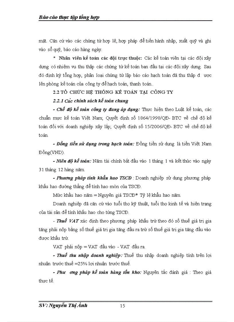 image for page Tổ chức bộ máy kế toán và hệ thống kế tại công ty CP Xây lắp Hưng Yên