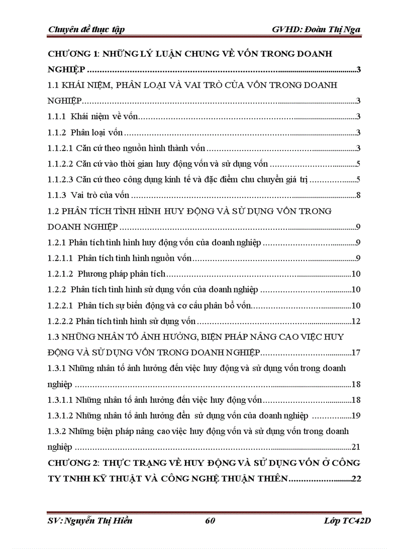 image for page Tình hình huy động và sử dụng vốn trong Công ty TNHH Kỹ thuật và Công nghệ Thuận Thiên