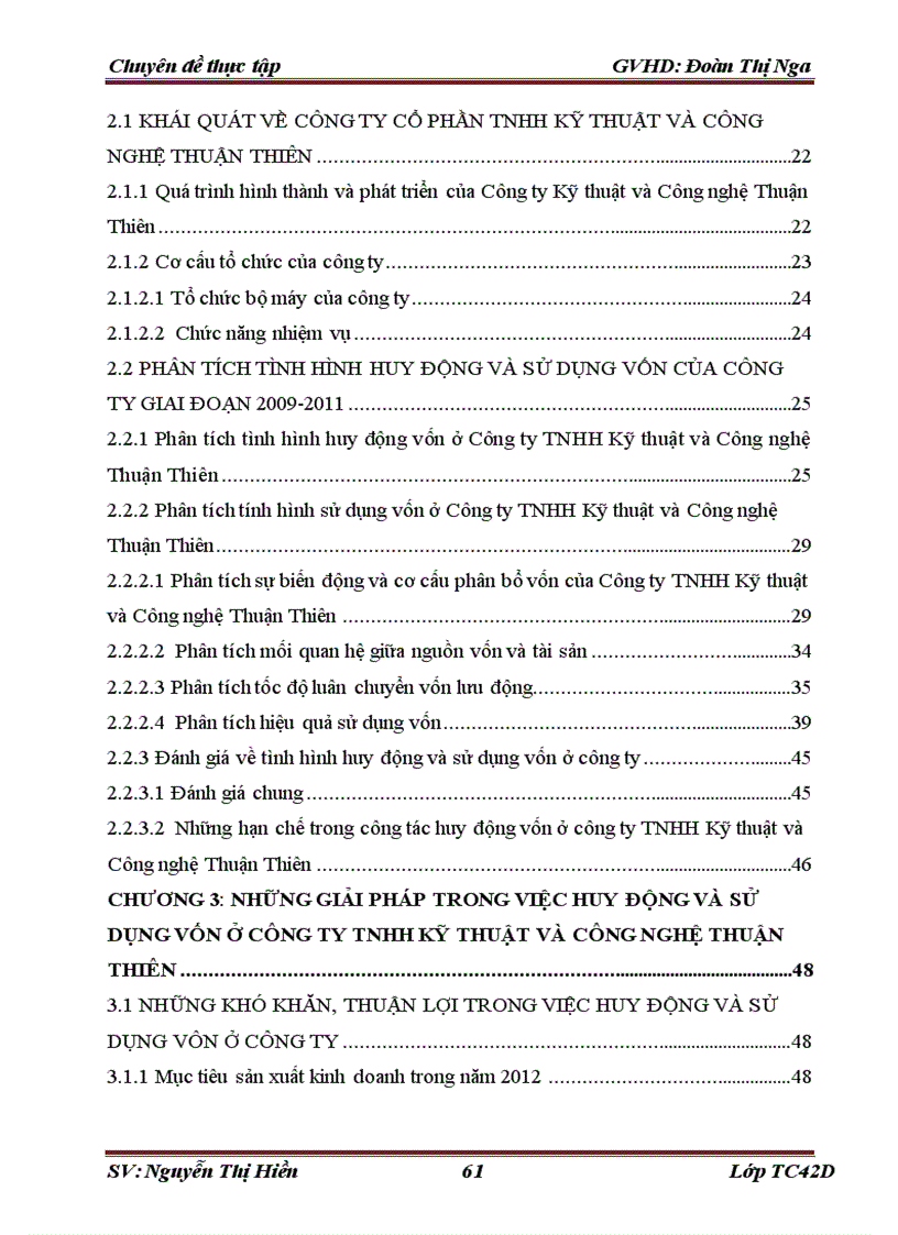 image for page Tình hình huy động và sử dụng vốn trong Công ty TNHH Kỹ thuật và Công nghệ Thuận Thiên