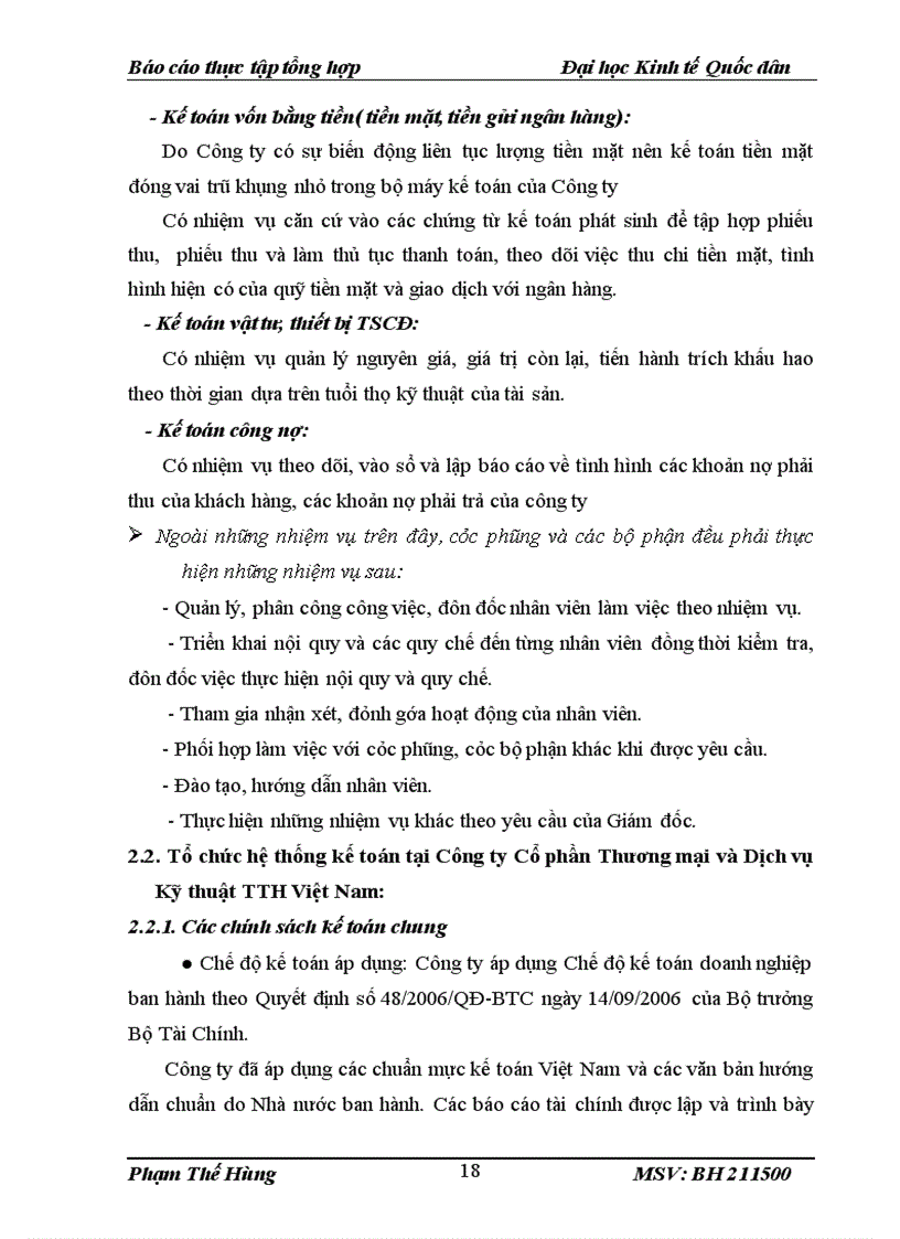 image for page Đánh giá hoạt động kinh doanh và tổ chức hoạt động công tác kế toán của Công ty Cổ phần Thương mại và Dịch vụ kỹ thuật TTH Việt Nam